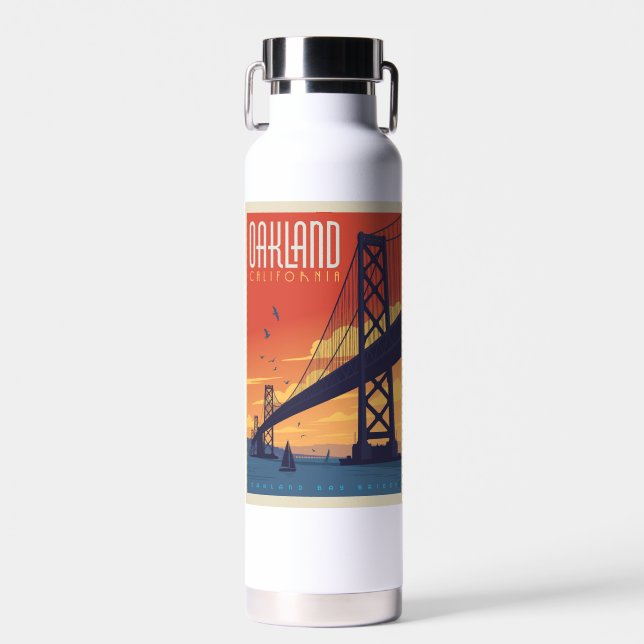 Oakland, California Water Bottle (Front)