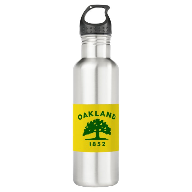 Oakland Calofornia Stainless Steel Water Bottle (Front)
