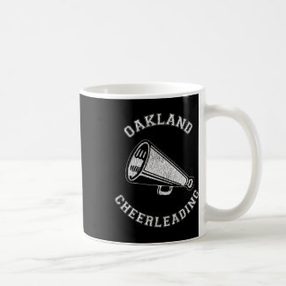 Oakland Cheer Distressed Retro 90's Cheerleader Coffee Mug