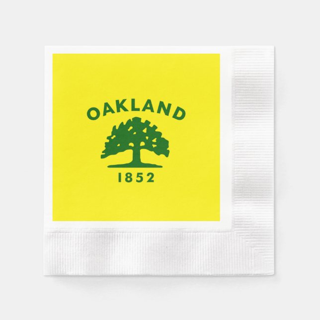 Oakland city flag napkins (Front)