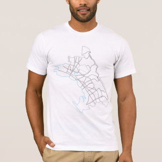 oakland city typographic map T-Shirt
