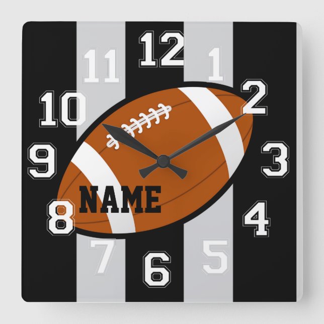 Oakland Colors Football Wall Clock (Front)