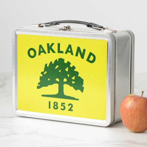 Oakland Flag California Golf Head Cover Metal Lunch Box