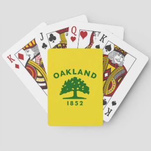 Oakland Flag, California Poker Cards
