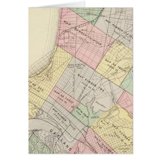 Oakland index map cards (Front)