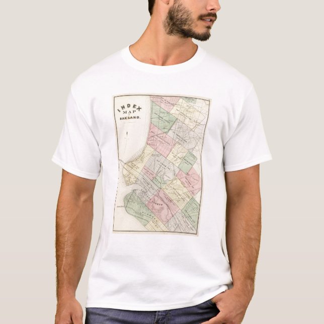 Oakland index map T-Shirt (Front)