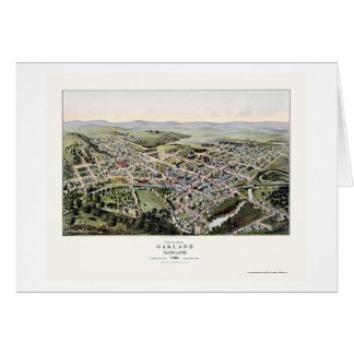 Oakland, MD Panoramic Map - 1906 Cards