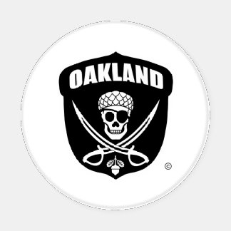 Oakland Pirate Coaster Set