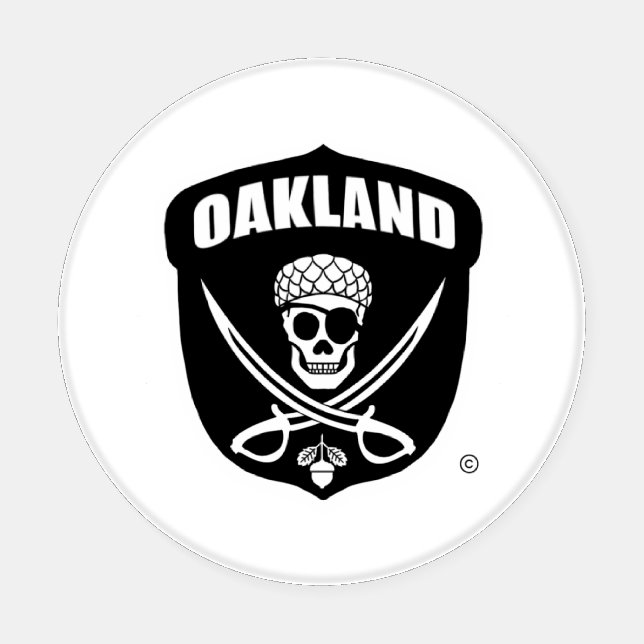 Oakland Pirate Coaster Set (Single)