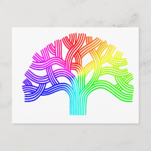 Oakland Rainbow Tree Postcard