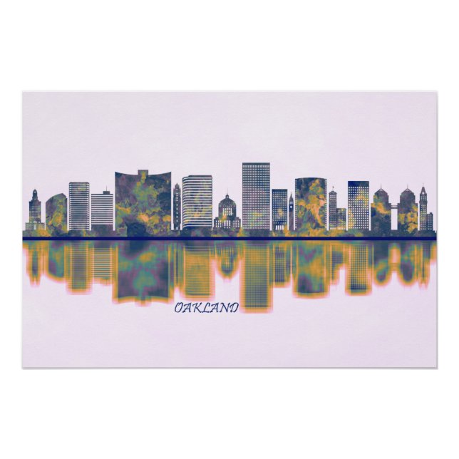 Oakland Skyline Poster (Front)