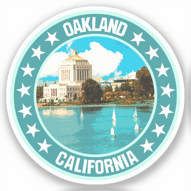 Oakland                                            sticker (Front)