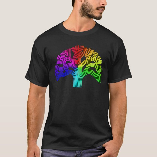 Oakland Tree Rainbow T-Shirt (Front)