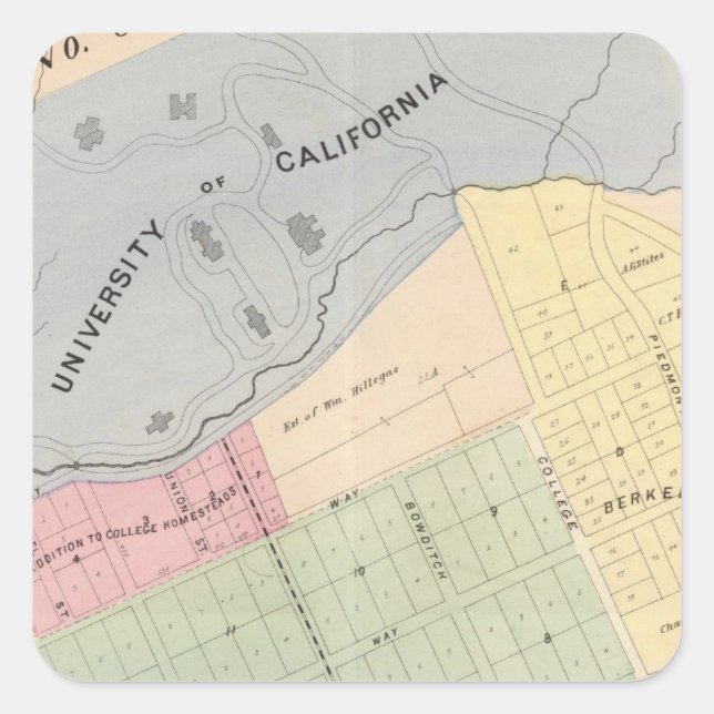 Oakland, vicinity 16 square sticker (Front)