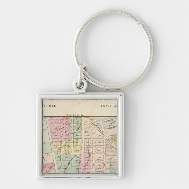 Oakland, vicinity 3 keychain (Front)