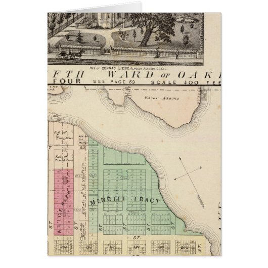 Oakland, vicinity 4 cards (Front)