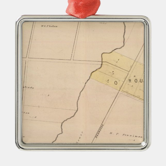 Oakland, vicinity 9 metal ornament (Front)