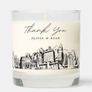 Oakland Wedding Thank You Gift Custom Candle