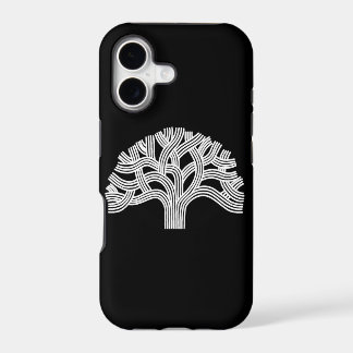 Oakland White Oak Tree on Black iPhone 17 Case