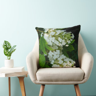 Oakleaf Hydrangea Throw Pillow