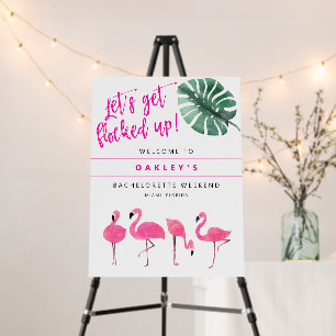 OAKLEY Flamingo Hot Pink Bachelorette Welcome Foam Board