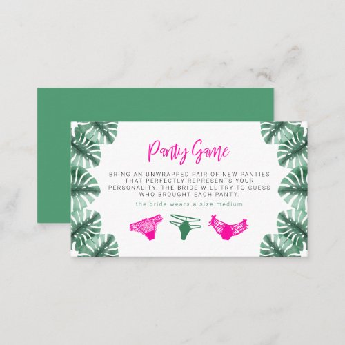 OAKLEY Tropical Bachelorette Panty Game Ticket