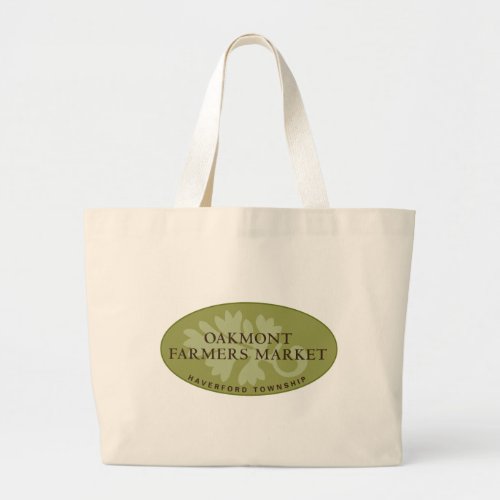 Oakmont Farmers Market Logo Large Tote Bag