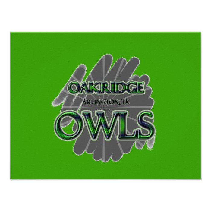 Oakridge School Owls   Arlington, TX Custom Invite