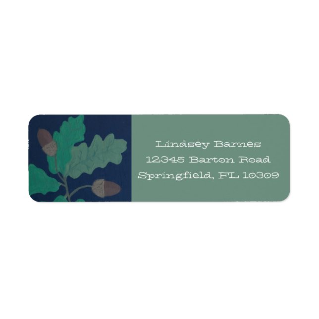 Oaks and Acorns Label (Front)