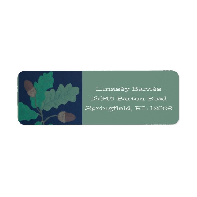 Oaks and Acorns Label (Front)
