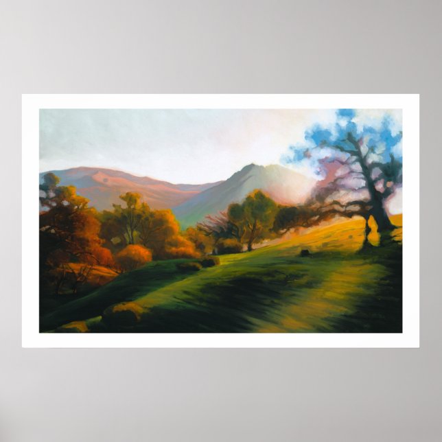 Oaks in Poly Canyon Poster (Front)