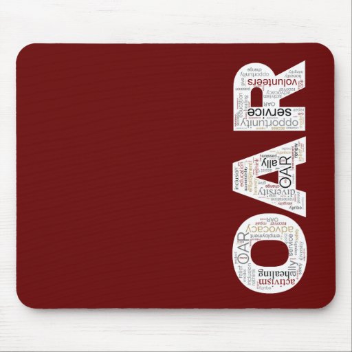 OAR Mousepad- Red Mouse Pad