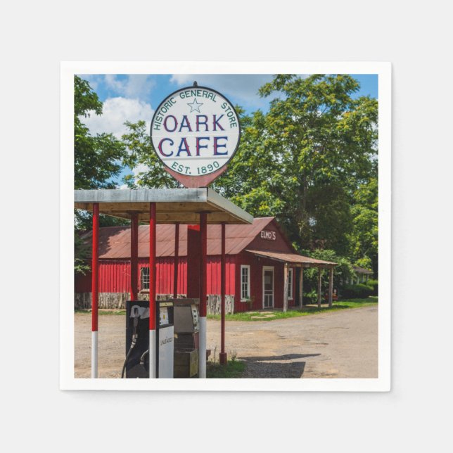 Oark Gas Pumps Napkins (Front)