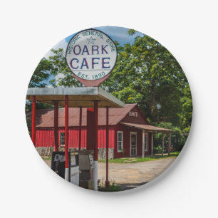 Oark Gas Pumps Paper Plates