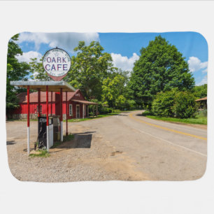 Oark Gas Station Baby Blanket