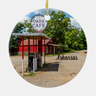 Oark Gas Station Ornament