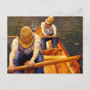 Oarsmen (Boatmen Rowing), fine art painting Postcard