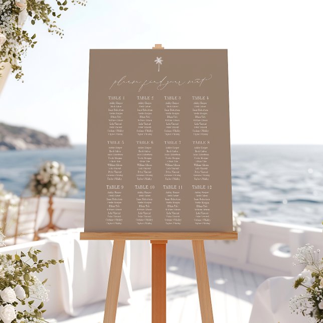 OASIS 12 Table Wedding Seating Plan Foam Board (Creator Uploaded)