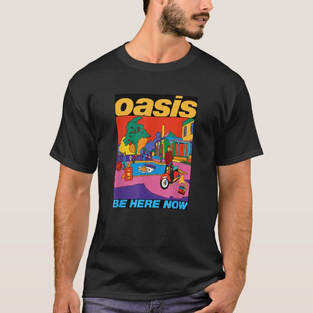 Oasis Be Here Now Colour  T-Shirt (Front)