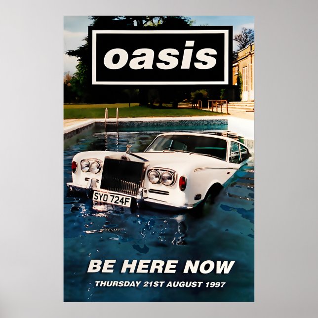 Oasis Be here now US Promo Poster Print 1 (Front)