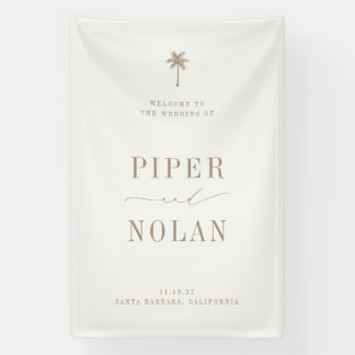 OASIS Beach Wedding Welcome Banner