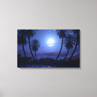 Oasis (Blue Moon) Canvas Print