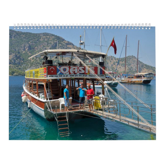 "Oasis" boat in Fethiye Calendar (Cover)