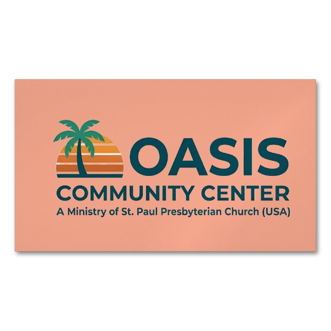 Oasis Community Center Magnet (Front)