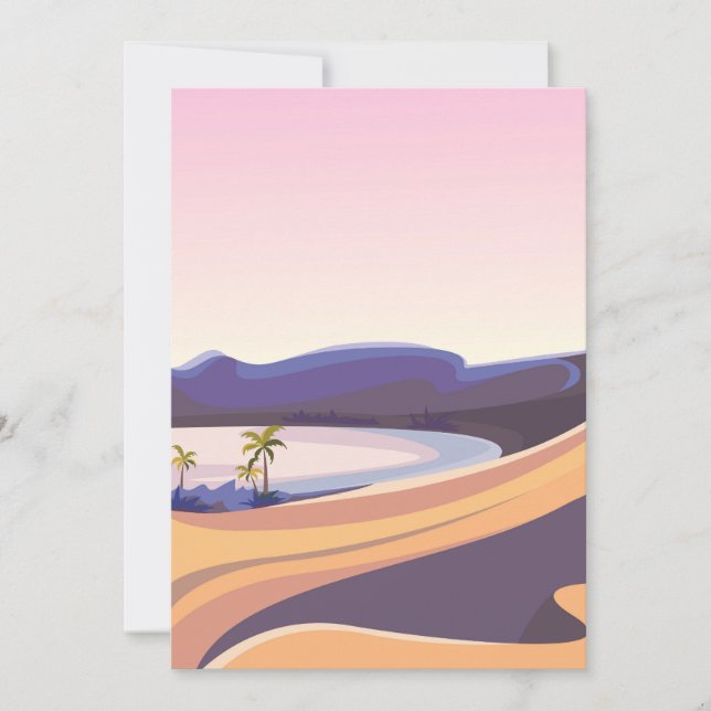 Oasis landscapes   holiday card (Front)