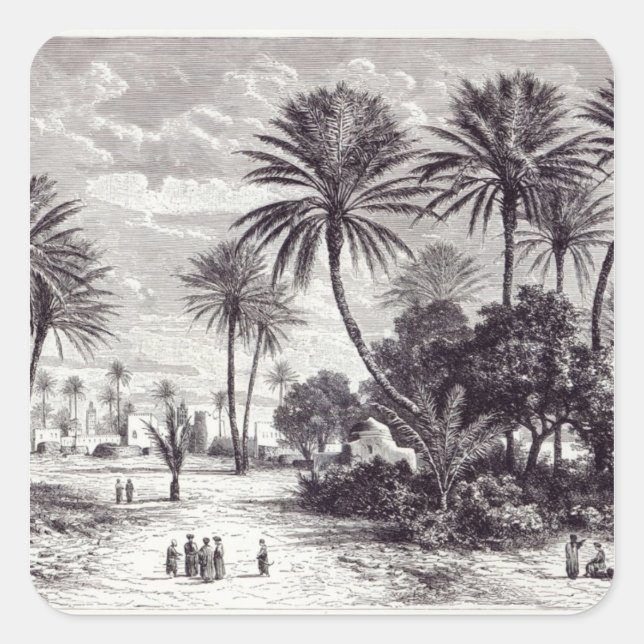 Oasis of Gafsa: Tunis Square Sticker (Front)