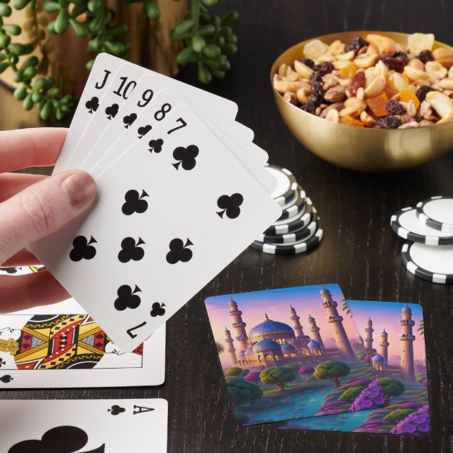 Oasis of the Minaret Castle Poker Cards (In Situ)