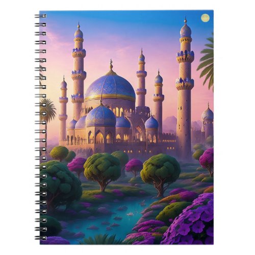Oasis of the Minaret Castle Spiral Notebook