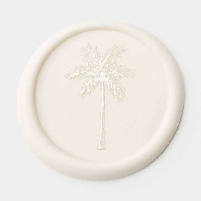 OASIS Palm tree Wax Seal Sticker (Front)