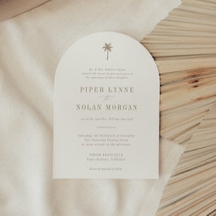 OASIS Palm Tree Wedding Invitation